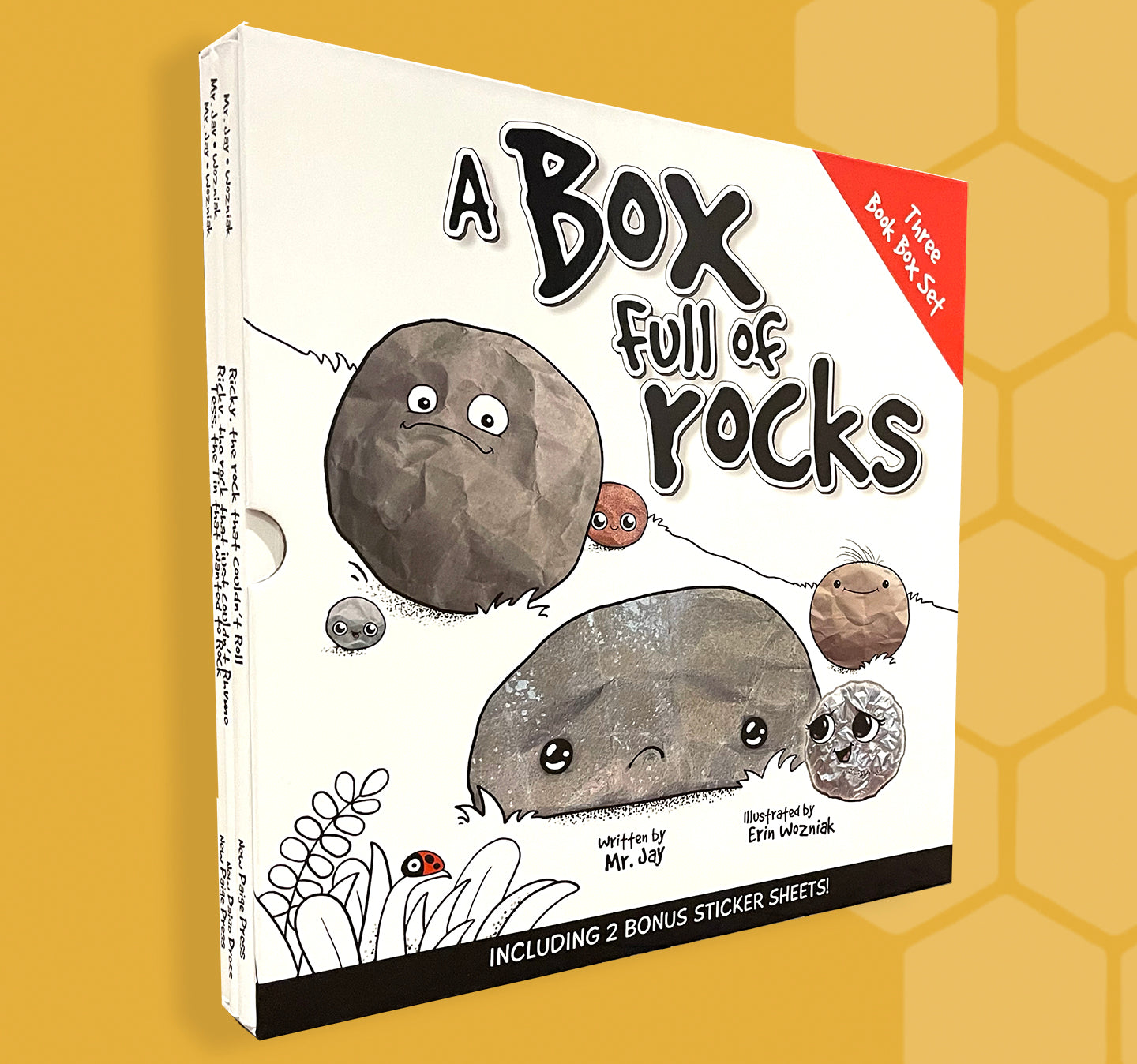 A Box Full of Rocks: 3 Book Ricky the Rock Box Set + 2 Sheets of Sti –  OakieBees