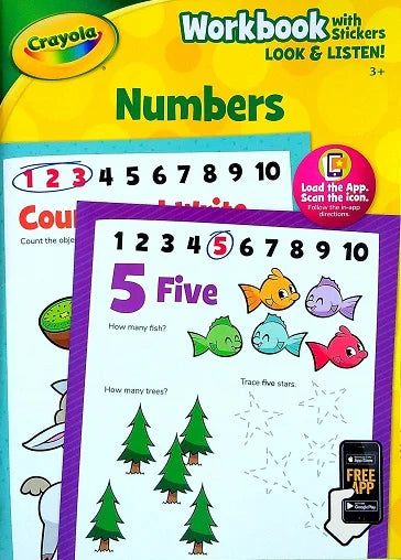 Numbers Workbook (Crayola Look & Listen)