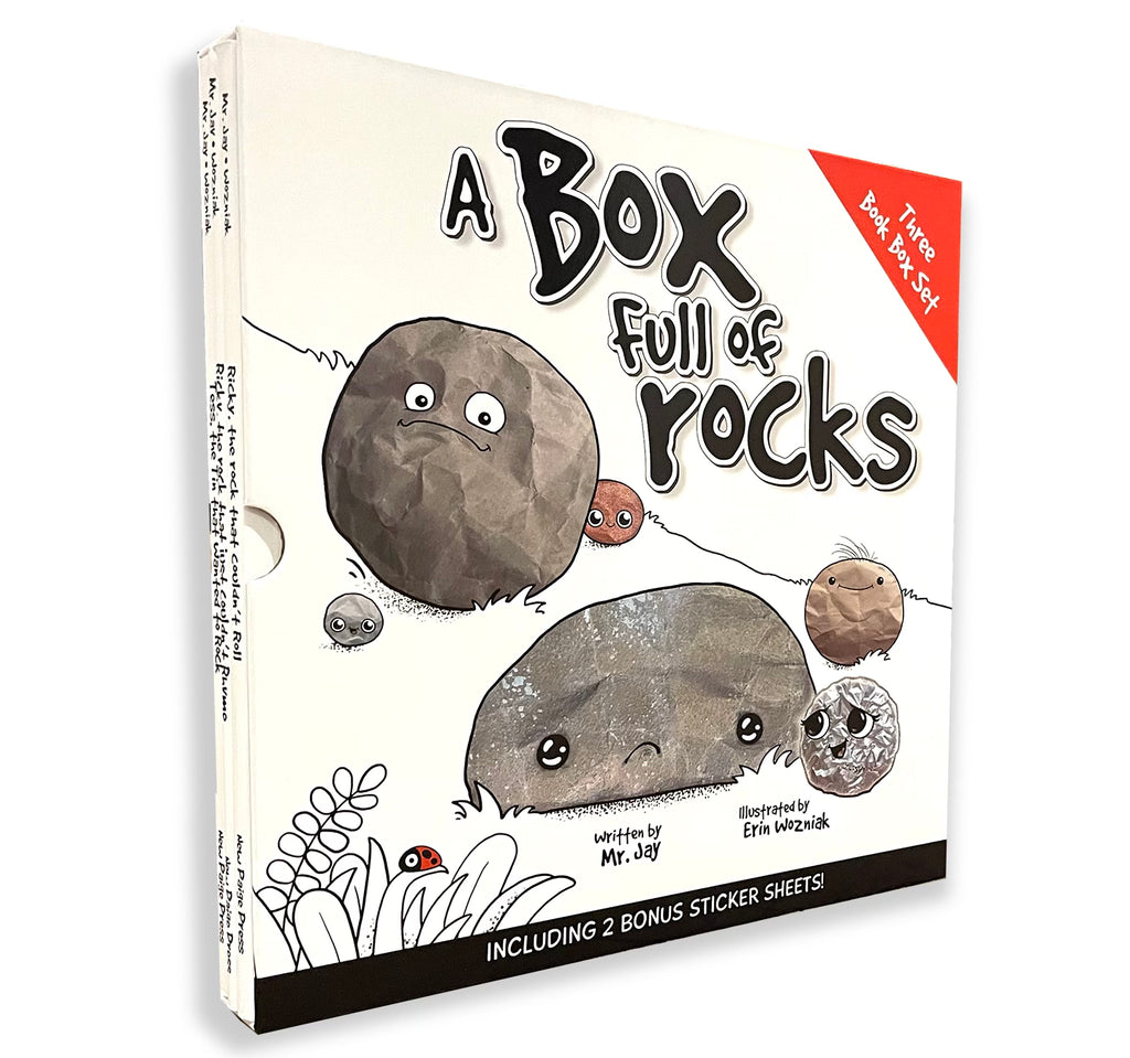 A Box Full of Rocks: 3 Book Box Set + 2 Sheets of Stickers!