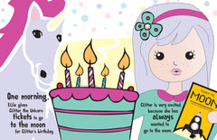 Glitter the Unicorn goes to the Moon