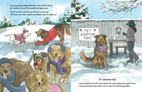 Lucky's Adventure in Winter Wonderland: A book about kindness and rescues