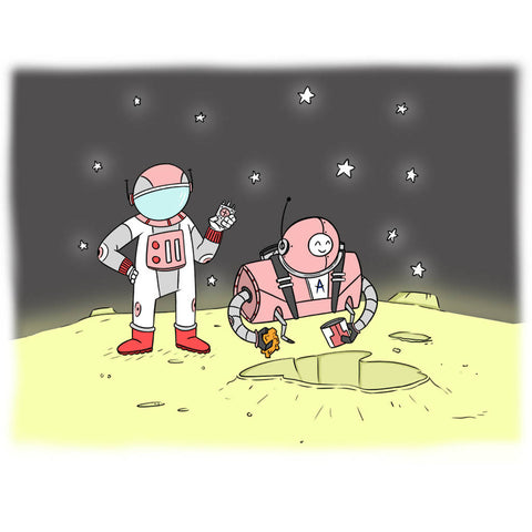 Little Astro and the Mysterious Moon Rock