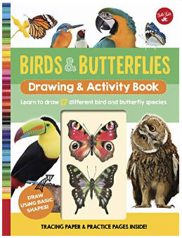 BIRDS & BUTTERFLIES DRAWING & ACTIVITY BOOK