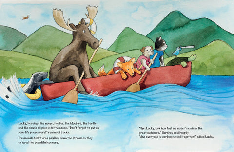 Lucky's Adventure in the Great Outdoors: A book about kindness and teamwork