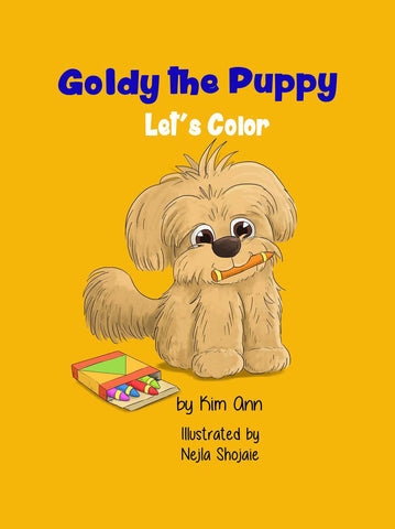 Goldy the Puppy Let's Color: Coloring Book