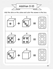 Preschool Math Workbook for Toddlers, Kids Ages 3-5